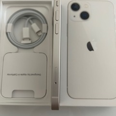 これ以上値下げ無し【超美品】iPhone13mini スターライト　コーティング済み　128G　2025年7月5日→90%の画像