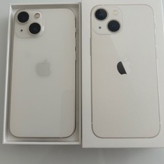 🉐1/13迄→7万円【超美品】iPhone13mini スターライト　コーティング済み　128G　90%