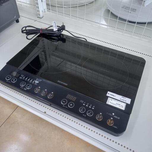 ★ジモティ割あり★ アイリスオーヤマ 2口IHコンロ  18年 ／クリーニング済み OJ4516