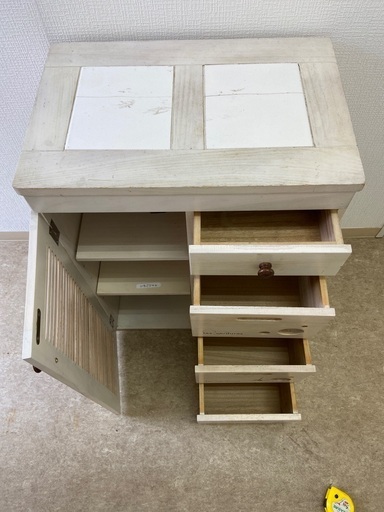 中古　キッチン天板付き作業台