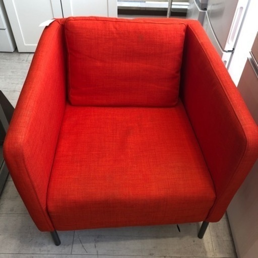 IKEAパーソナルソファー1人掛けEKEROオレンジ【トレファク堺福田店】