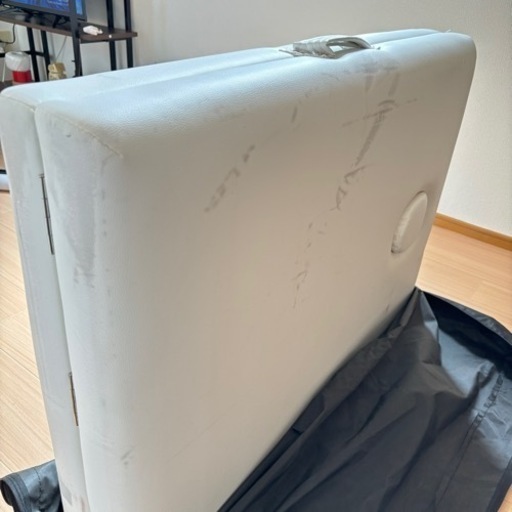 軽量 折りたたみ マッサージベッド (木製)(有孔）