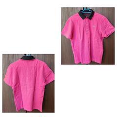 訳あり リバーシブル ラコステ ピンク ネイビー 紺 Mの画像