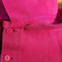 訳あり リバーシブル ラコステ ピンク ネイビー 紺 Mの画像