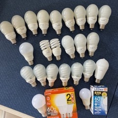 電球　たくさん　使用可能かどうか不明なのでただであげます。