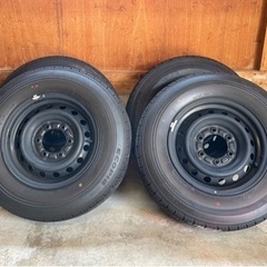 ハイエース新車 外し ホイール195/80R15 107/105Nの画像