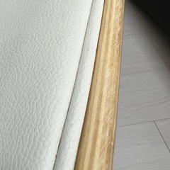 チェア　椅子　ホワイト 木目の画像