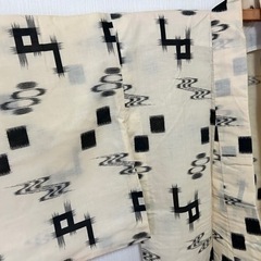 【着物】かすり 絣 ベージュ の画像