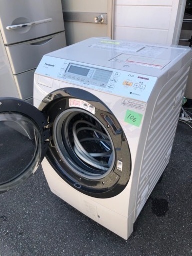 NO１０６!!!　北九州市内配送設置無料 パナソニック Panasonic ななめドラム式洗濯乾燥機11kg 左開き クリスタルホワイ