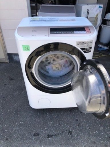 １０８　北九州市内配送設置無料 日立 HITACHI ドラム式洗濯乾燥機 12kg 右開き シャンパン BD-NX120BR N