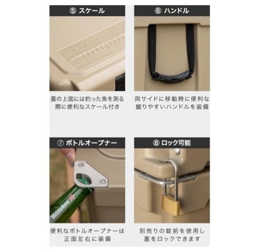 大容量クーラーボックス　42.5L