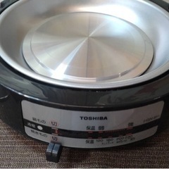 TOSHIBA  グリル鍋　ブラックの画像