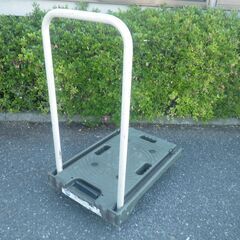 アスクル 台車 樹脂製音の静かな折りたたみ台車100kg ブルー の画像