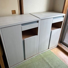 リビング　収納家具  電話台
