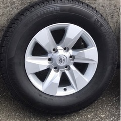 150後期プラド純正ホイール タイヤ4個セット