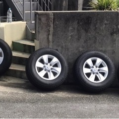 150プラド後期 純正ホイール 4個セット 150後期プラド純正ホイール タイヤ4個セット
