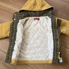 子供用90cmイエロー黄色のダッフルコートの画像