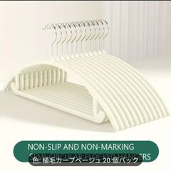 新品　滑り止め衣類ハンガー10本の画像