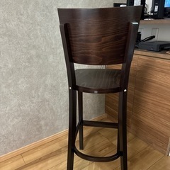 木製カウンターチェア②  ダークブラウンの画像