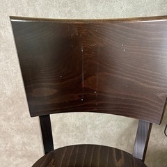 木製カウンターチェア②  ダークブラウンの画像