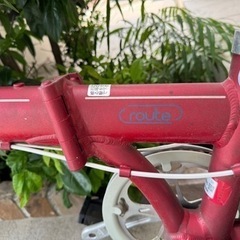 dahon route 赤　折り畳み自転
車