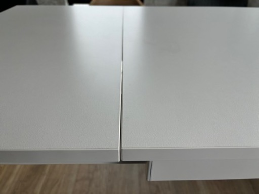 IKEA　伸長式テーブル, ホワイト, 80/120x70 cm
