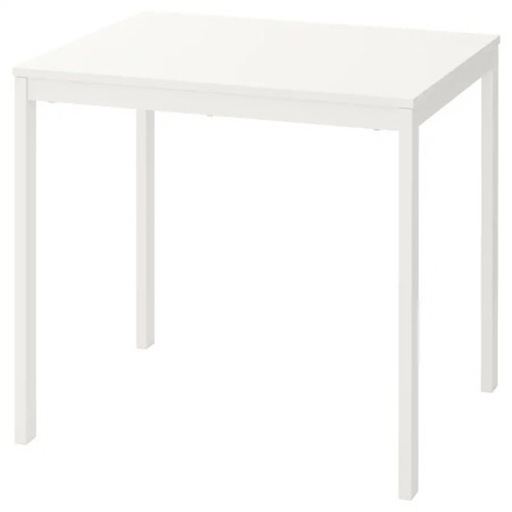 IKEA　伸長式テーブル, ホワイト, 80/120x70 cm