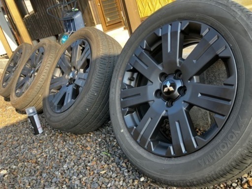 デリカD5 純正ホイールセット　黒