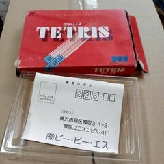 ファミコン 　テトリス 取説 と 空き箱の画像