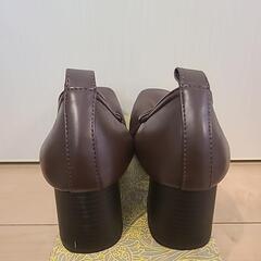 スクエアトゥ　パンプス　靴　sサイズの画像