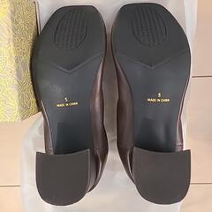 スクエアトゥ　パンプス　靴　sサイズの画像