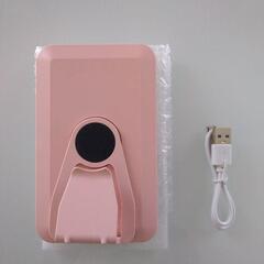 サンバイザー取付バニティミラー ピンクの画像