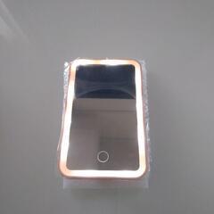 サンバイザー取付バニティミラー ピンクの画像