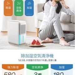 新品　マイナスイオン　除湿機　加湿機 空気清浄機　10畳　20畳　小型除湿空気清浄機 花粉対策 湿気取り 梅雨対策 部屋乾燥　空気清浄器　　　　　の画像