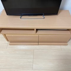 家具 収納家具 テレビ台　取引中　注テレビとBlu-rayはお譲りしておりませんのでご注意下さい。の画像