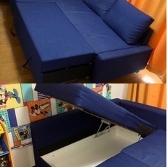 家具 ソファ 3人掛けソファベッドの画像