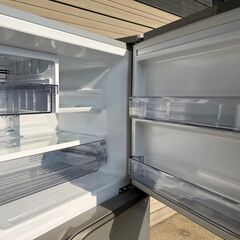 大き目な2ドア冷蔵庫 248L パナソニック NR-B250T-SS 2019年製 中古動作品 クリーニング済みの画像
