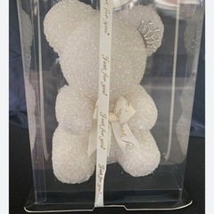 飾り くまちゃん キラキラ置物の画像