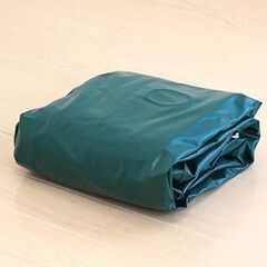 【REGASTOCK 川崎店】FIELDOOR エアベッド シングルサイズ (約)幅74cm×奥行き185cm×厚さ23cm アクア×ブルーの画像