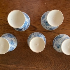 陶器フリーカップ　手描き　5個　取りに来ていただける方に差し上げますの画像