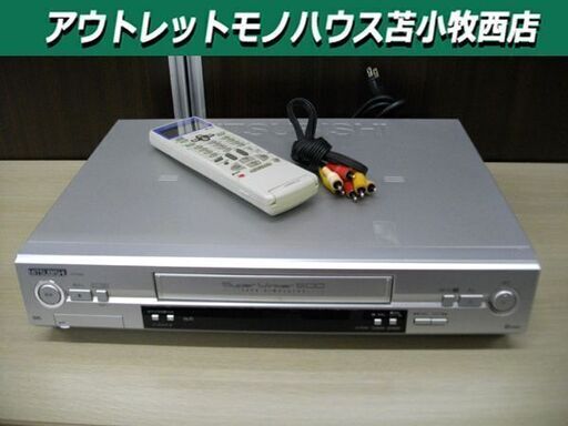 三菱 ビデオカセットレコーダー VHS HV-G500 動作品 MITSUBISHI 2003年製 リモコン付き 苫小牧西店