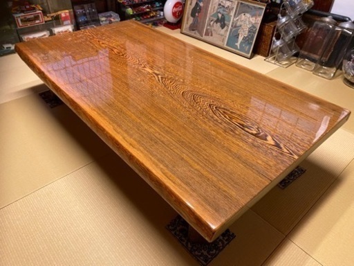 高級座卓　鉄刀木（タガヤサン）購入時20万