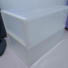 ポリプロピレン 衣装ケース 2個セットの画像