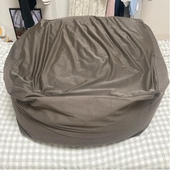 無印良品　ビーズクッション　カバー付きの画像
