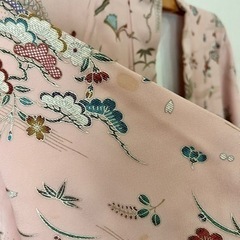 【着物】ピンク 梅の花 の画像