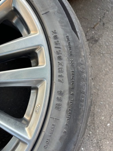 205/50r/17インプレッサスポーツGP7純正ホイール