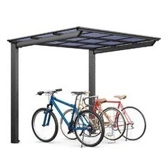 愛媛県　外構工事　自転車置き場　サイクルポート　LIXIL ネスカFミニ　施工費税込み！の画像