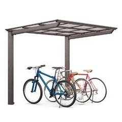 愛媛県　外構工事　自転車置き場　サイクルポート　LIXIL ネスカFミニ　施工費税込み！の画像