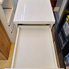 Pamouna パモウナ キッチンボード 下キャビネット 下台 幅40cm ソフトクローズ引出し 扉1枚 棚板可動式 ホワイト 鏡面仕上げ 奥行50cm×高さ101cm 検) IDC大塚家具★近隣配送無料 買取帝国 朝霞店
