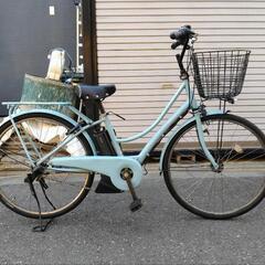 水色 電動アシスト自転車YAMAHA PASAmi